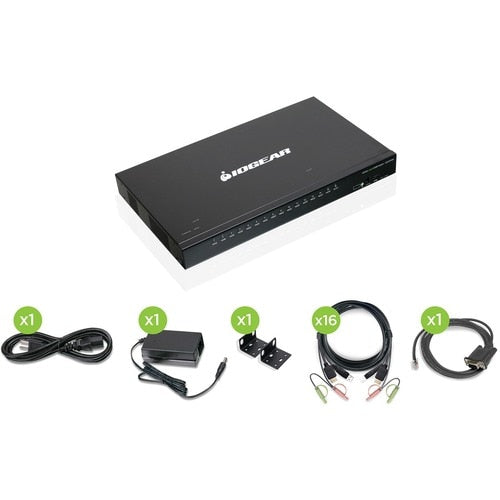 16-port USB HDMI KVMP Switch with USB Cable Set