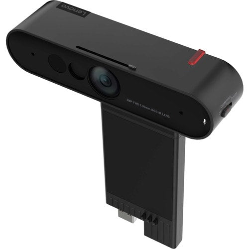 Lenovo ThinkVision MC60 Webcam - Black - USB Type A - 1 Pack(s) - 1920 x 1080 Video - 95° Angle - Microphone - For Monitor