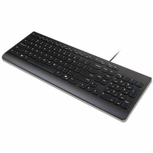 Lenovo Essential Wired Keyboard Black US English - Cable Connectivity - USB Type A Interface