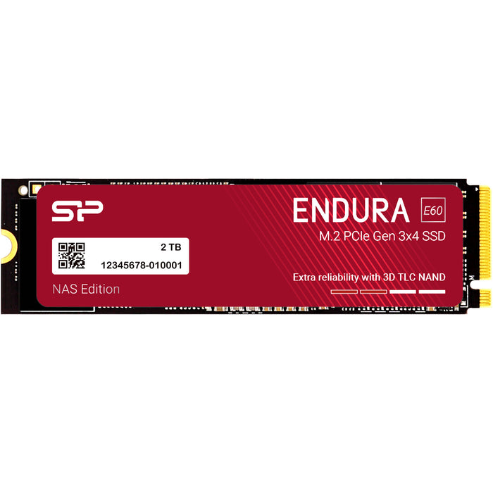 Silicon Power 2TB Endura E60 NVMe PCIe 3.0 M.2 Internal NAS SSD