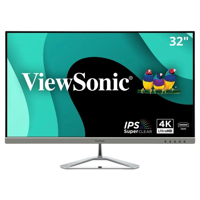 Viewsonic 32in(31.5inviewable) 4K UHD Monitor with a Stylish Ultra-Slim Frameless Design,3840x2160 resolution.