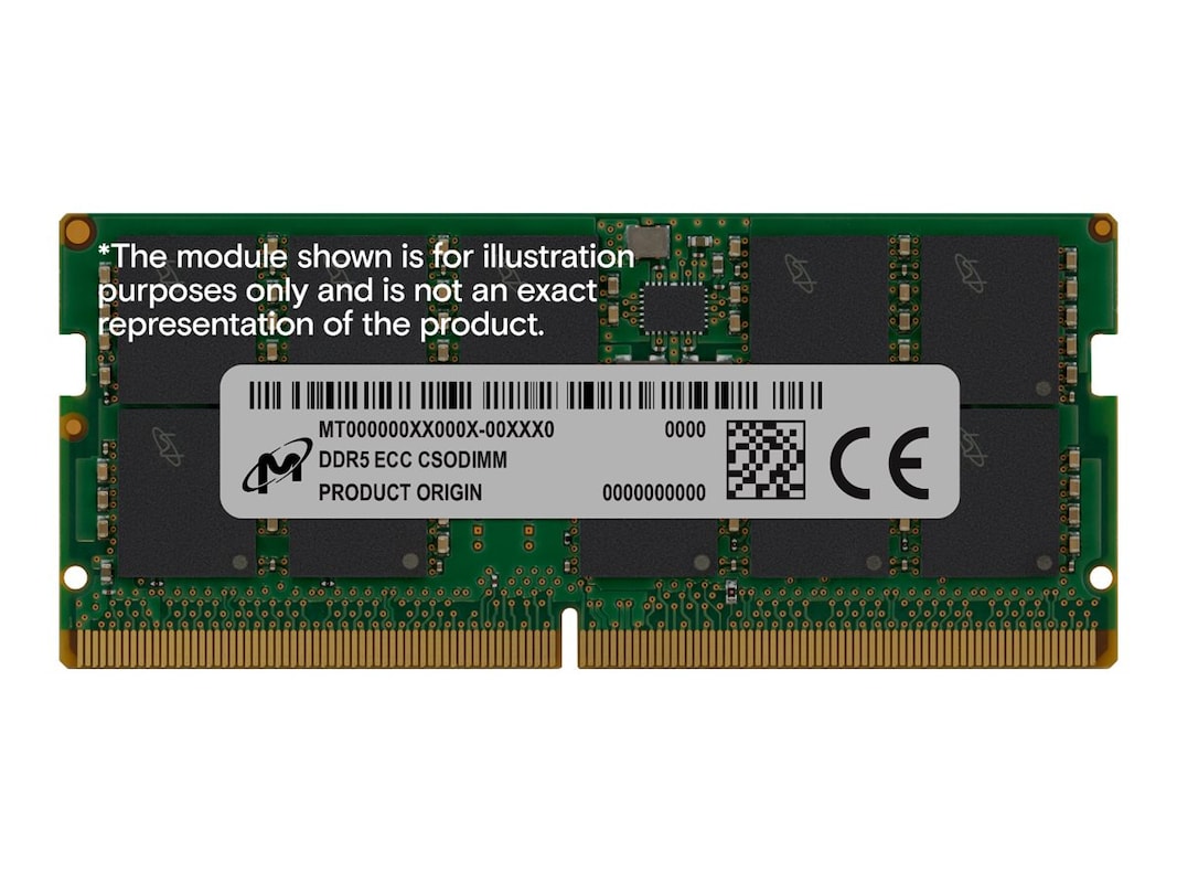 DDR5 ECC CSODIMM 16GB 1Rx8 6400 CL52 (16Gbit) (Single Pack)