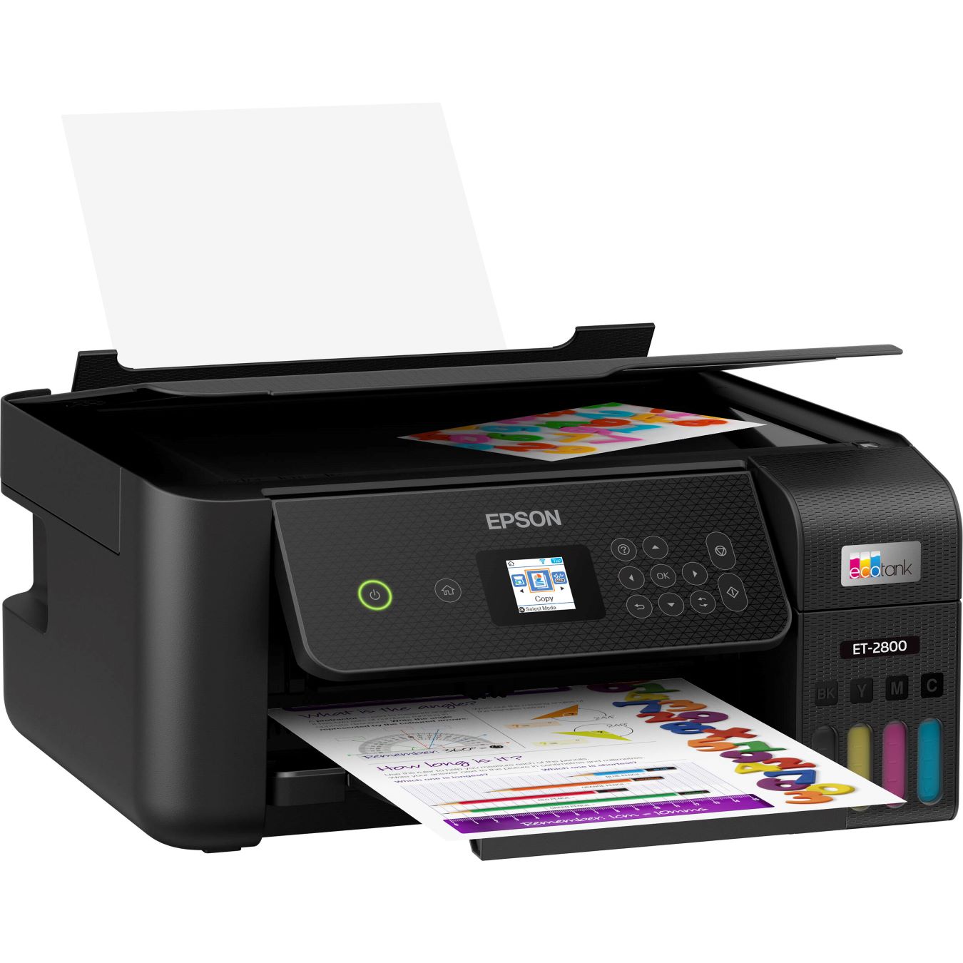 Epson EcoTank ET-2800 Wireless Color All-in-One Cartridge-Free Supertank Printer (Black)