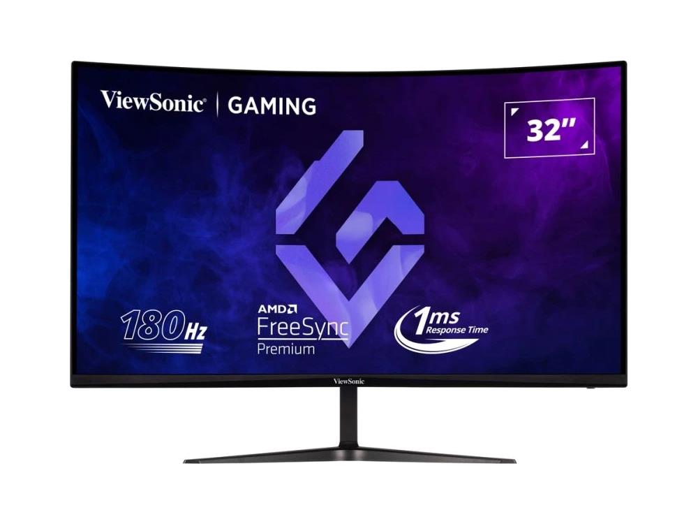 Viewsonic 32in OMNI Curved 165Hz QHD 1ms Gaming Monitor with FreeSync Premium,2560x1440 resolution.