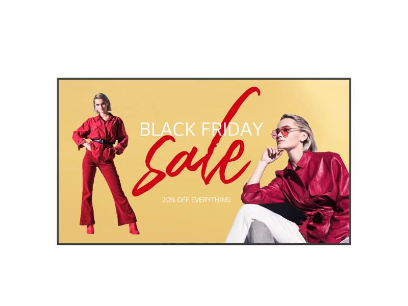 HDMI IN(3), DP,DVI IN, AUDIO IN/OUT(1), RS232C IN, RJ45 IN, IR IN, USB(1), HDMI OUT(1), TOUCHUSB(1), EXTERNAL SPEAKER OUT. DAISY CHAIN