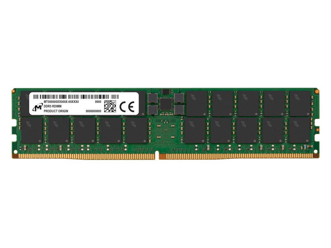 Micron DDR5 - 96GB - RDIMM - 5600MHz - ECC - 1.1V/(12V ext) - CL46