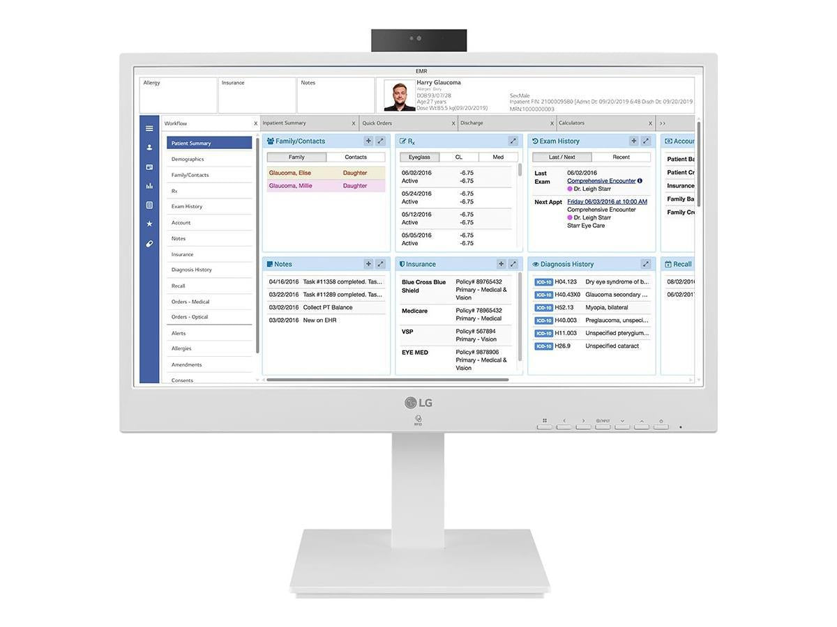 24 LG Thin CLIENT AIO MONITOR 1920X1080, Intel Celeron N5105, 8GB DDR4, 16GB eMMC, IPS
