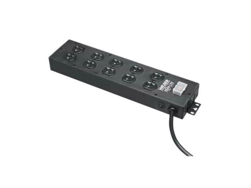 Eaton Tripp Lite Series Industrial Power Strip, 10-Outlet, 15 ft. (4.6 m) Cord, Large Plug Spacing