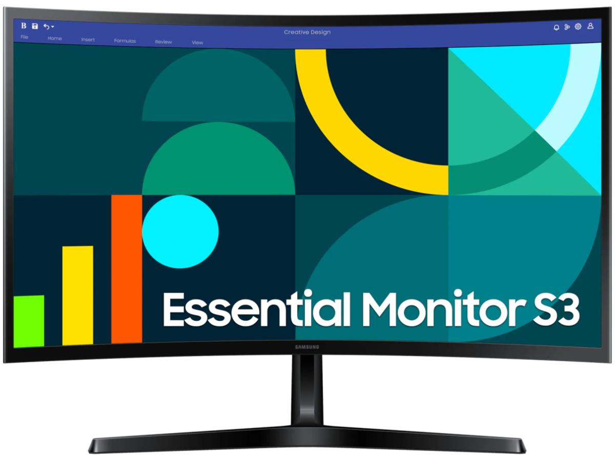 Samsung 27" S3 (S36GD) - LCD Monitor - Curved - 1920 x 1080 - 27Inch - 4Ms response time - 100 Hz refresh rate - 3,000:1(Typ.) - 250nits