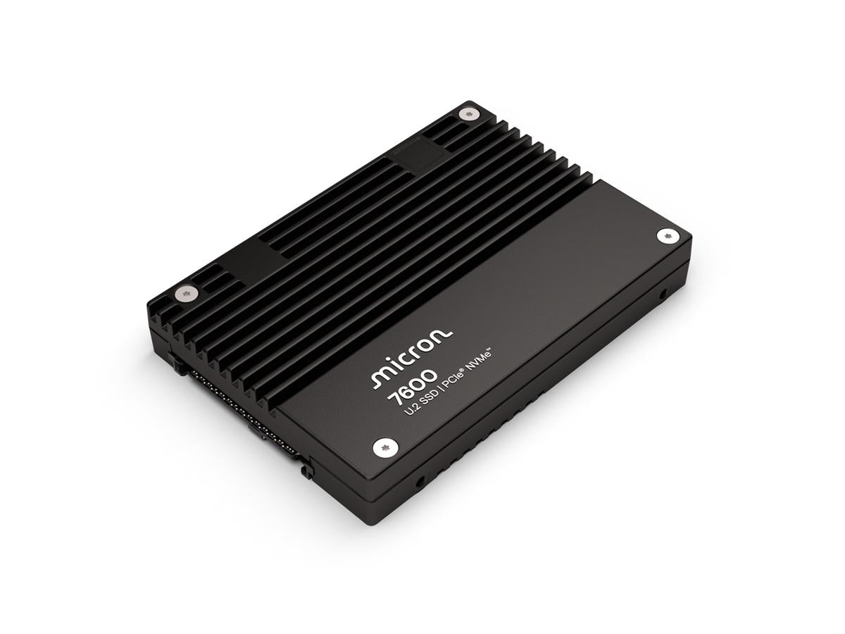 Micron 7600 MAX 12.8TB NVMe U.2 (15mm) Enterprise SSD Single Pack - 5 years warranty