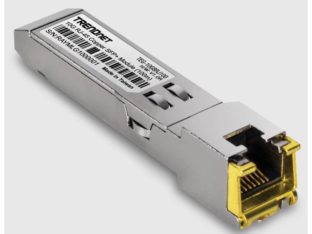 TRENDnet 10G RJ45 Copper SFP+ Module Supporting Up to 100m