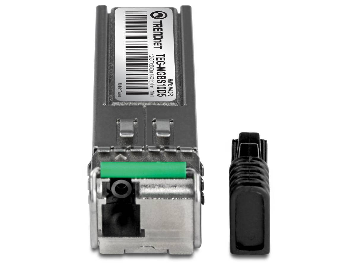 TRENDnet Mini-GBIC Dual-Wavelength Single-Mode LC Fiber Transceiver Module 1550nm 10km Range