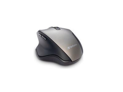 VERBATIM, SILENT ERGONOMIC WIRELESS BLUE LED MOUSE GRAPHITE