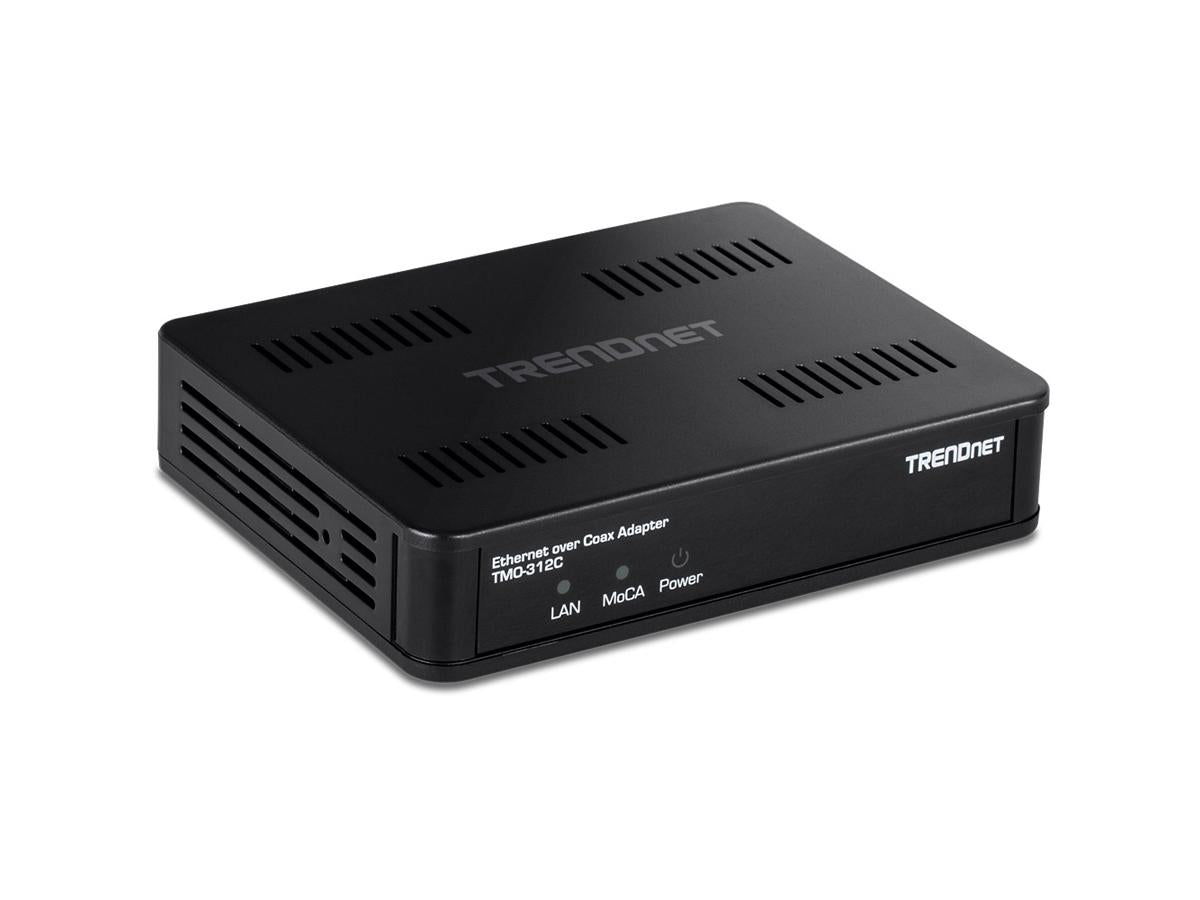 TRENDnet MoCA 2.5 Ethernet over Coax Adapter for High-Speed Network Connectivity