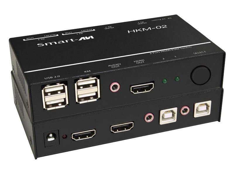 Smart-AVI HKM-02 2-Port Cross-Platform HDMI KVM Switch