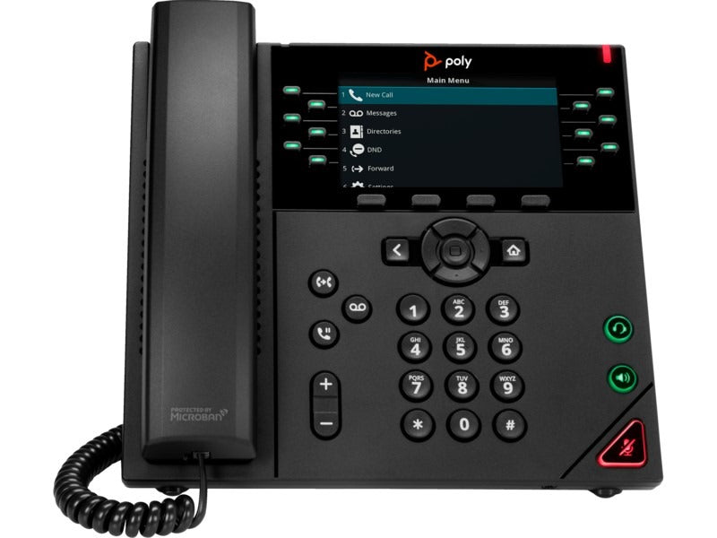 HP Poly VVX 450 12-Line IP Phone and PoE-enabled GSA/TAA US
