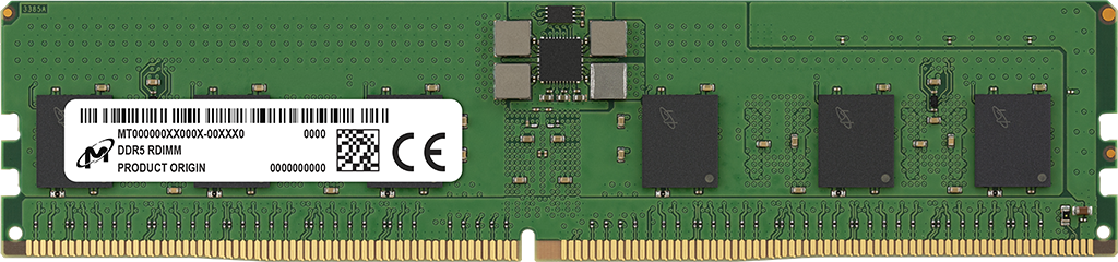 Micron DDR5 RDIMM 24GB 1Rx8 4800 CL40 PC5-38400 1.1V/(12V ext) ECC (Single)