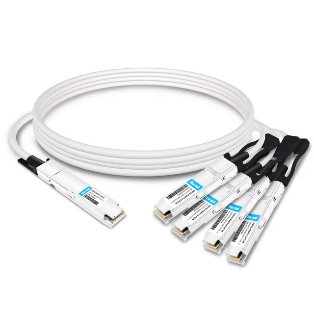 NVIDIA passive copper splitter cable, IB twin port NDR 800Gb/s to 4x200G b/s - Male Left Gender - Male Right Gender
