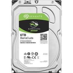 Seagate BarraCuda ST6000DM003 6 TB Hard Drive - 3.5" Internal - SATA (SATA/600) - 5400rpm - 20