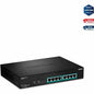 TRENDnet 8-Port Gigabit Full Power Poe+ Switch; 8 x Gigabit PoE+ Ports; 240W Power Budget; 16Gbps Switching