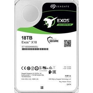 Seagate Exos X18 ST18000NM000J 18 TB Hard Drive - Internal - SATA (SATA/600) - Storage System
