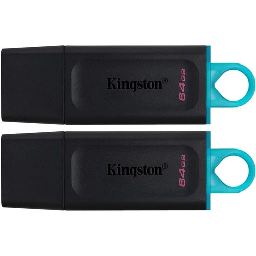 Kingston 64GB DataTraveler Exodia Flash Drive (2-Pack, Blue)