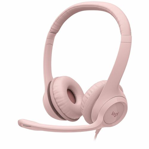 Logitech H390 USB-A Computer Headset, Rose - Stereo - USB Type A - Wired