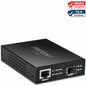 TRENDnet 10GBase-T to SFP+ Fiber Media Converter - 1 x Network (RJ-45) - Single-mode