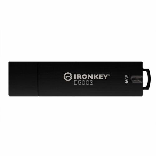 Kingston 16GB IronKey D500S Hardware-Encrypted USB Flash Drive