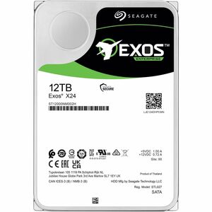 Seagate Exos X24 ST12000NM002H 12 TB Hard Drive - 3.5" Internal - SATA (SATA/600)