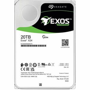Seagate Exos X24 ST20000NM007H 20 TB Hard Drive - 3.5" Internal - SAS (12Gb/s SAS)