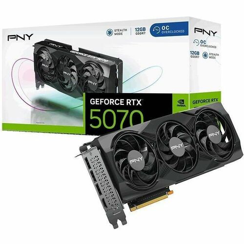 PNY NVIDIA GeForce RTX 5070 OC Triple Fan Graphics Card
