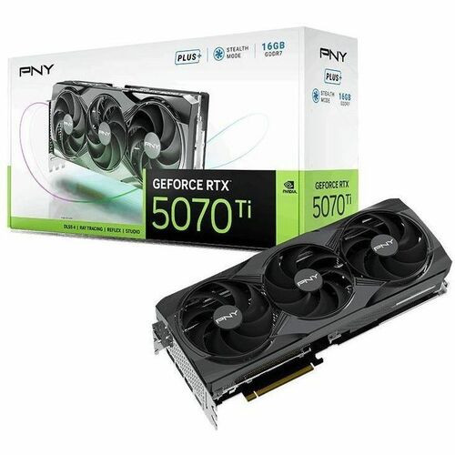 PNY GeForce RTX 5070 Ti 16GB Triple Fan Plus Graphics Card
