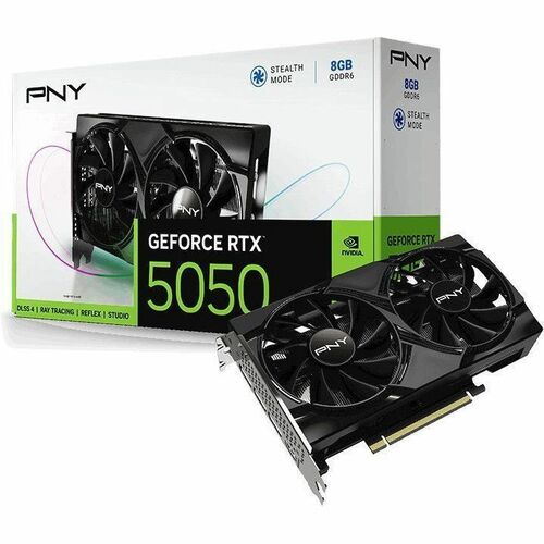 PNY NVIDIA GeForce RTX 5050 Dual Fan Graphics Card