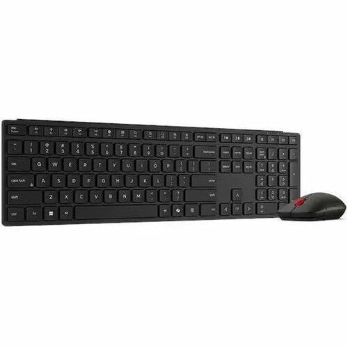 Lenovo Wireless Multi-Mode Pro Combo Keyboard and Mouse 6000 US English - USB Type A Wireless Bluetooth