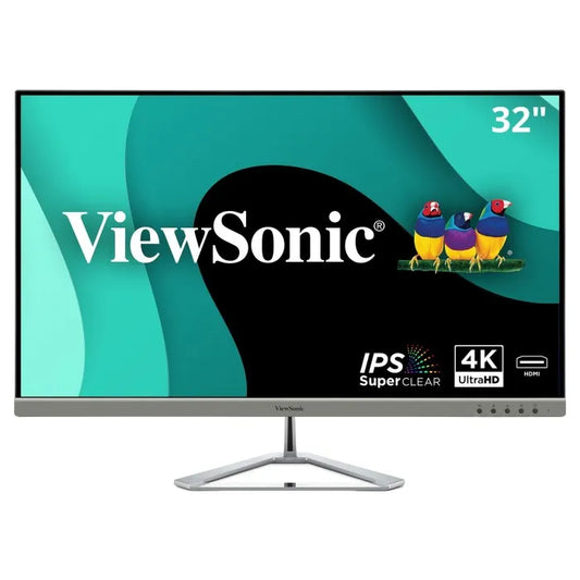 Viewsonic 32in(31.5inviewable) 4K UHD Monitor with a Stylish Ultra-Slim Frameless Design,3840x2160 resolution.