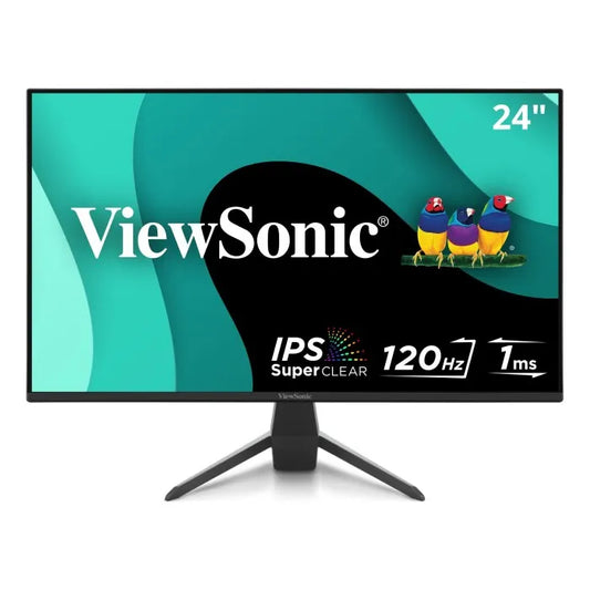 Viewsonic 24in 1080p 1ms 120Hz IPS Monitor with HDMI, DP, and VGA.
