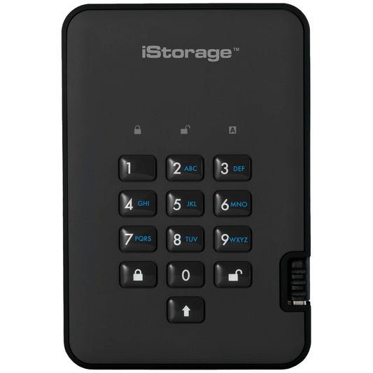 iStorage diskAshur2 5TB Secure External Hard Drive with 256-bit Hardware Encryption