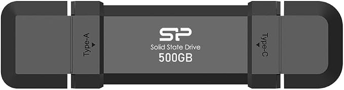 Silicon Power 500GB CreatePro CR72X USB 3.2 Gen 2 Flash Drive (USB-C / USB-A)