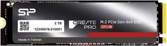 Silicon Power 2TB CreatePro NAS CR90N NVMe PCIe 4.0 M.2 Internal SSD