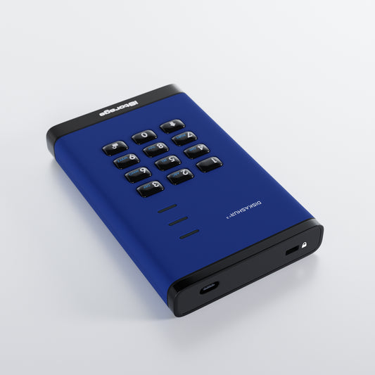 iStorage diskAshur3 2TB Secure External Hard Drive with 256-bit Hardware Encryption
