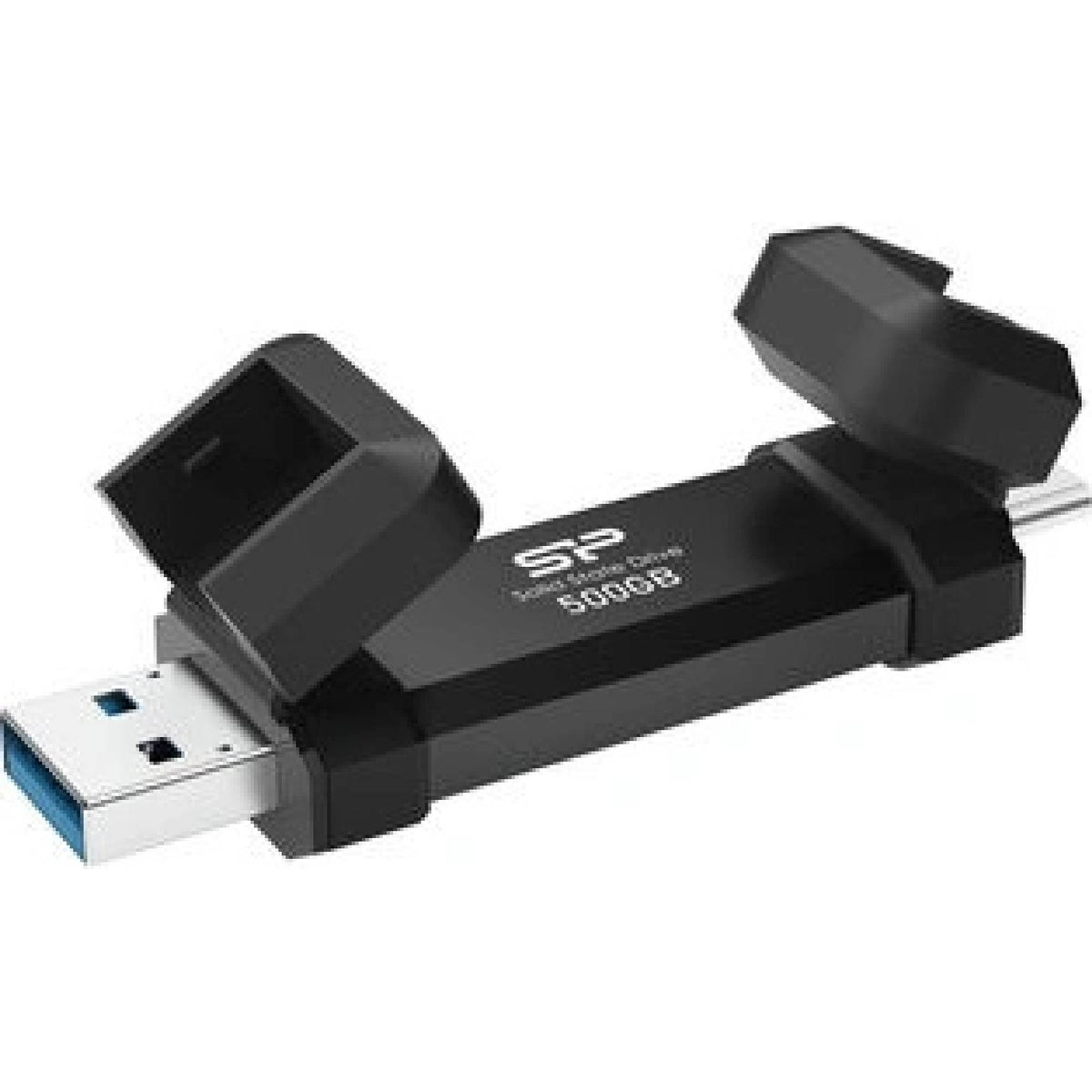 Silicon Power 500GB DS72 Dual USB 3.2 Gen 2 Portable SSD (USB-C / USB-A)