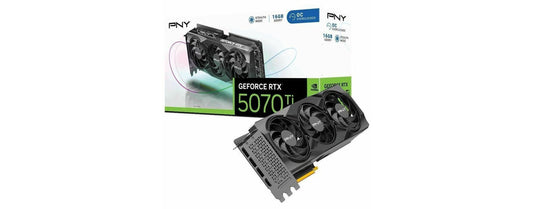 PNY GeForce RTX 5070 Ti 16GB Overclocked Triple Fan Graphics Card