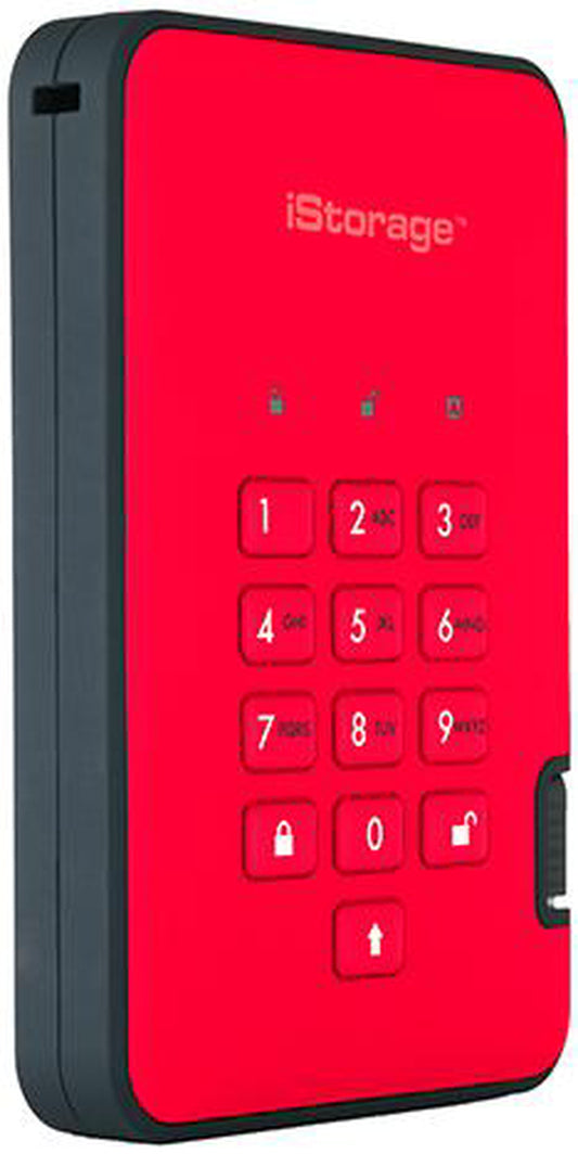 iStorage diskAshur2 500GB Secure External Hard Drive with 256-bit Hardware Encryption