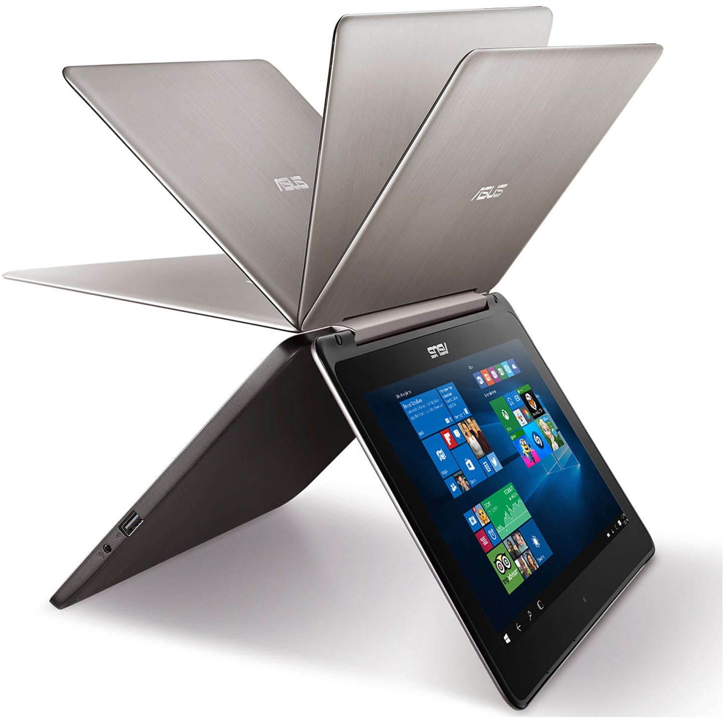 ASUS Notebook Dark Blue metal with straight hair line Intel Quad Core Pentium N3710 Processor