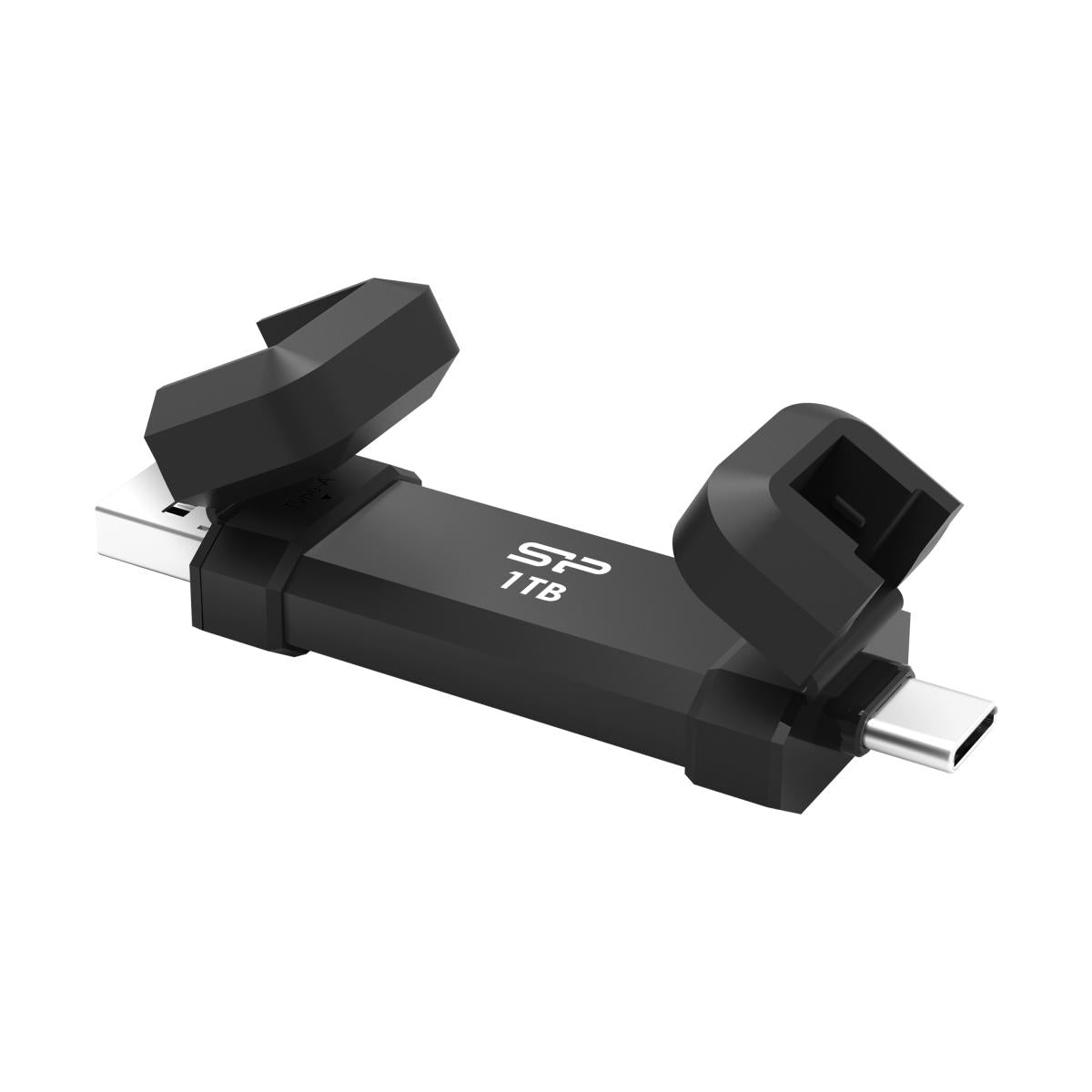 Silicon Power 1TB DS72 Dual USB 3.2 Gen 2 Portable SSD (USB-C / USB-A)