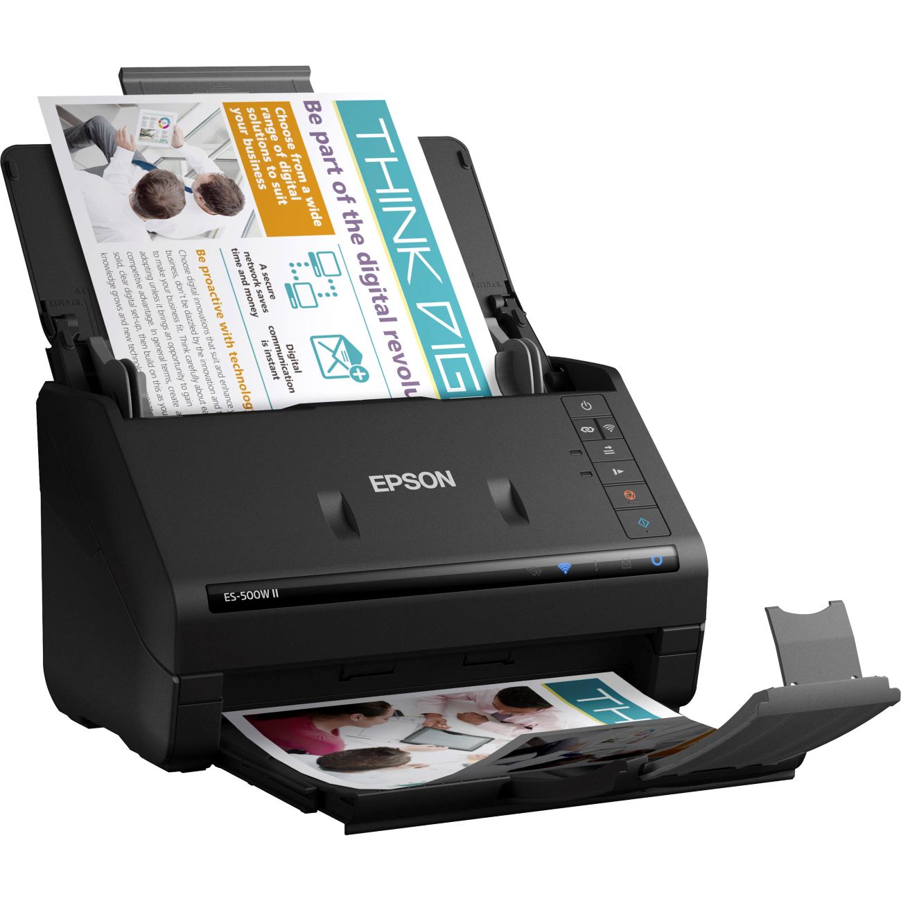 Epson WorkForce ES-500W II Sheetfed Scanner - 1200 dpi Optical - Duplex Scanning - Desktop - USB