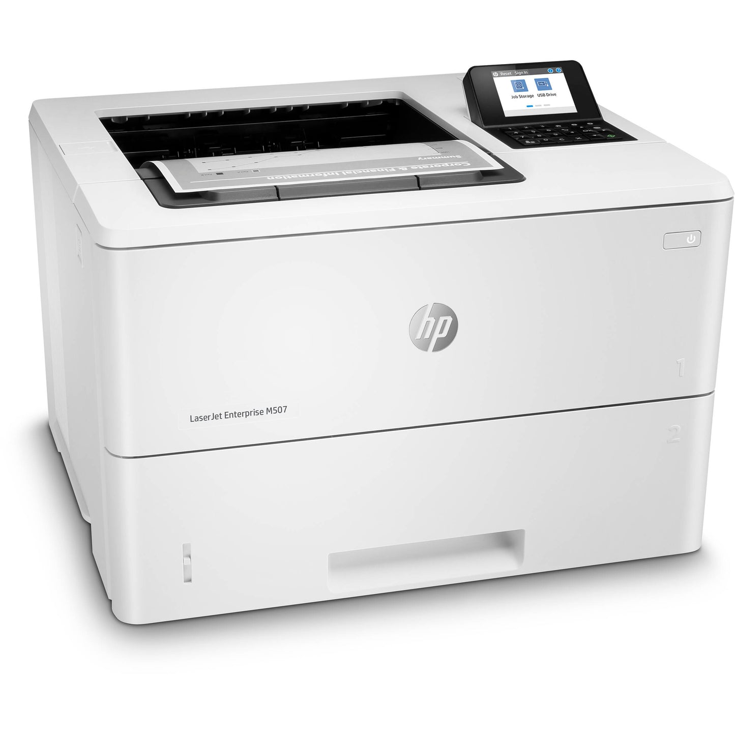 HP LaserJet Enterprise Desktop Laser Printer - Monochrome - 45 ppm Mono - 1200 x 1200 dpi Print - Automatic Duplex Print - 650 Sheets Input- 150000 Pages Duty Cycle