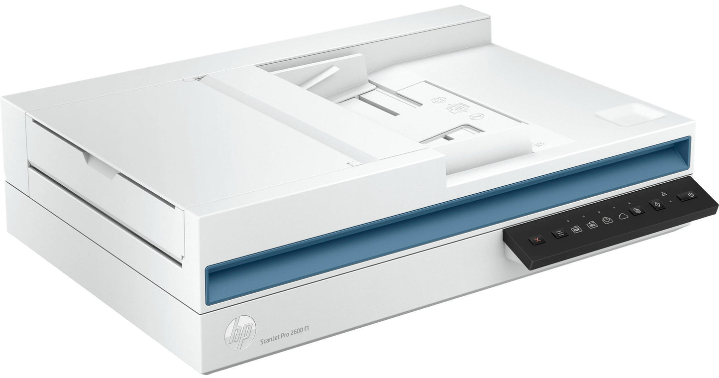 HP ScanJet Pro 2600 f1 Flatbed/ADF Scanner - 1200 dpi Optical - 48-bit Color - 25 ppm (Mono) - 25 ppm (Color)
