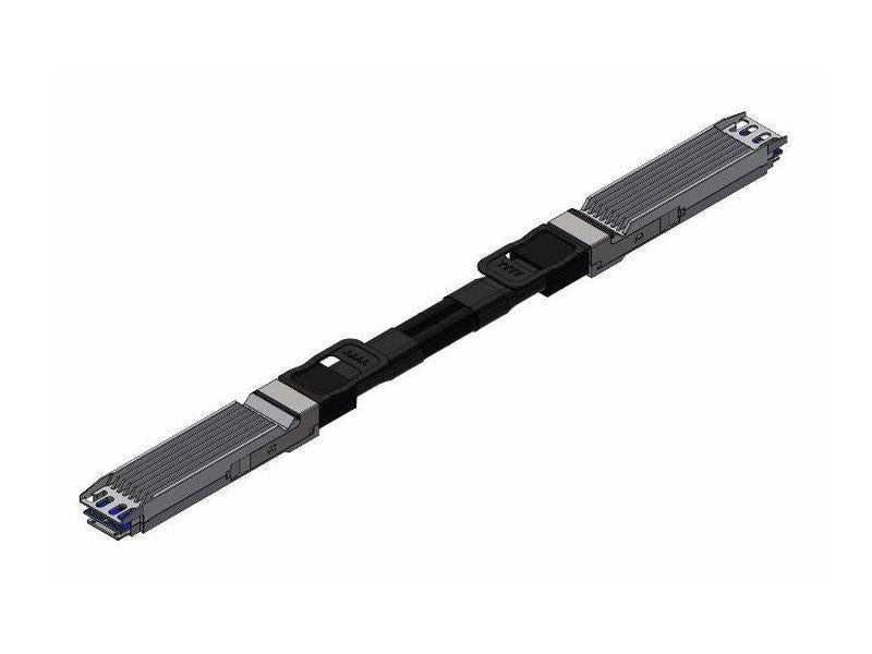 NVIDIA/Mellanox MCP4Y10-N002 Compatible DAC 2m (7ft) Twin-port 2x400Gb/s